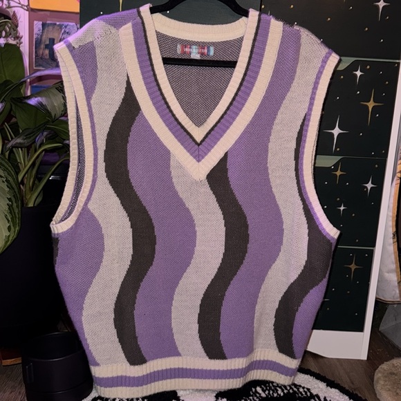 Urban Outfitters Optic Knit Sweater Vest - Picture 9 of 9